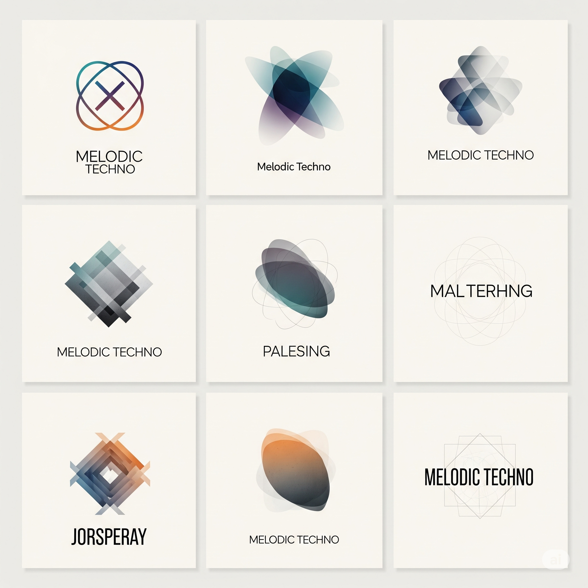What is Melodic Techno? An Ultimate Guide to an Emotive Journey 2 Elegant and artistic logos of key Melodic Techno labels, reflecting the genre's sophisticated aesthetic.
